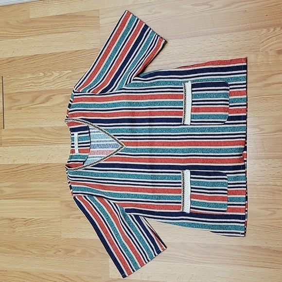 Anthropologie Tops - Anthropologie Multicolor Moonriver Striped Blouse